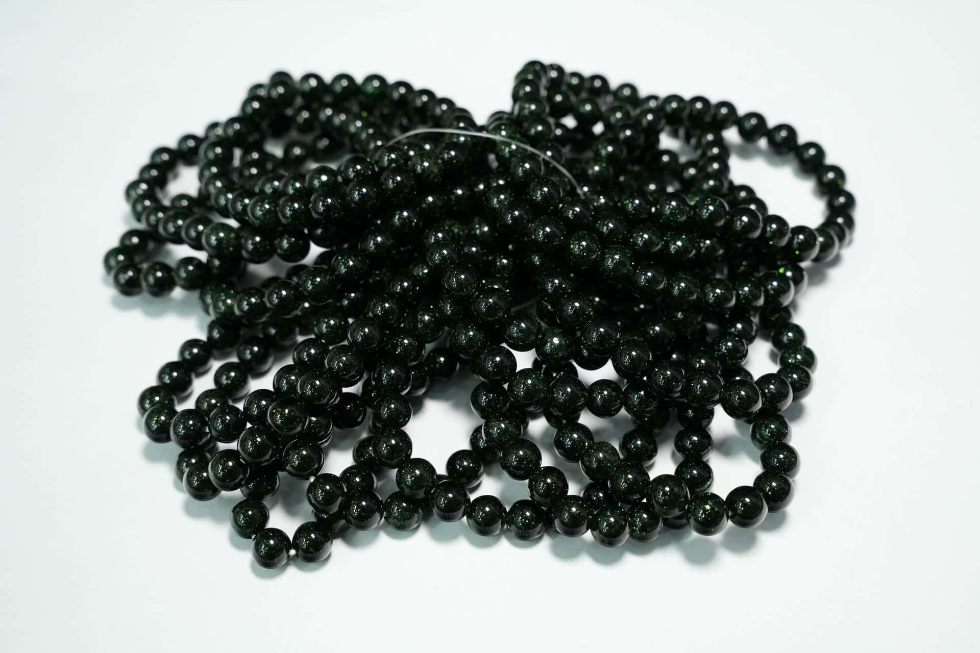 8mm-Green Sand-Round Beads