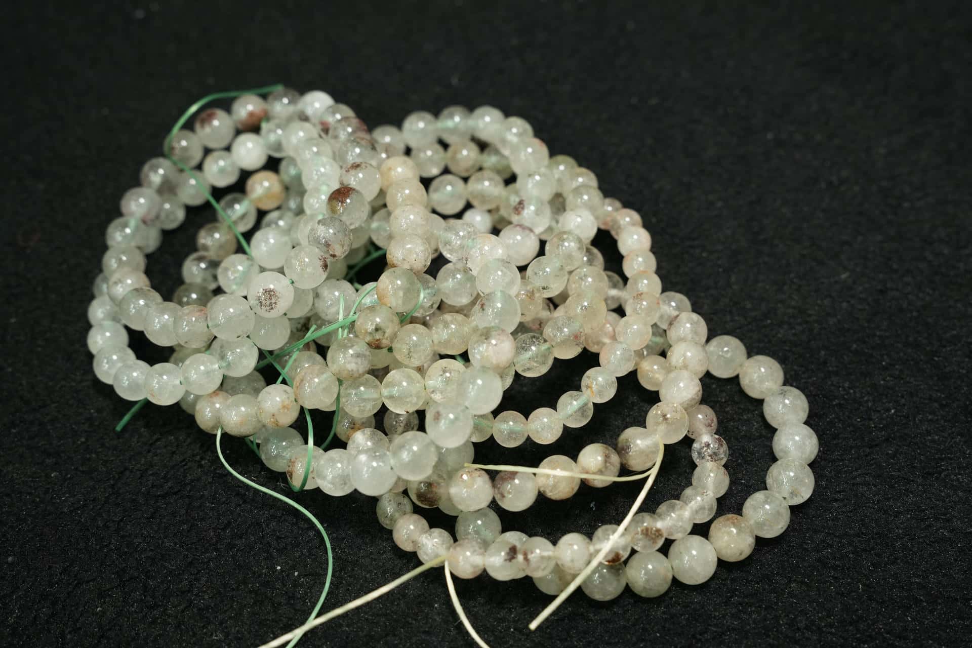 8mm-Green Phantom-Round Beads